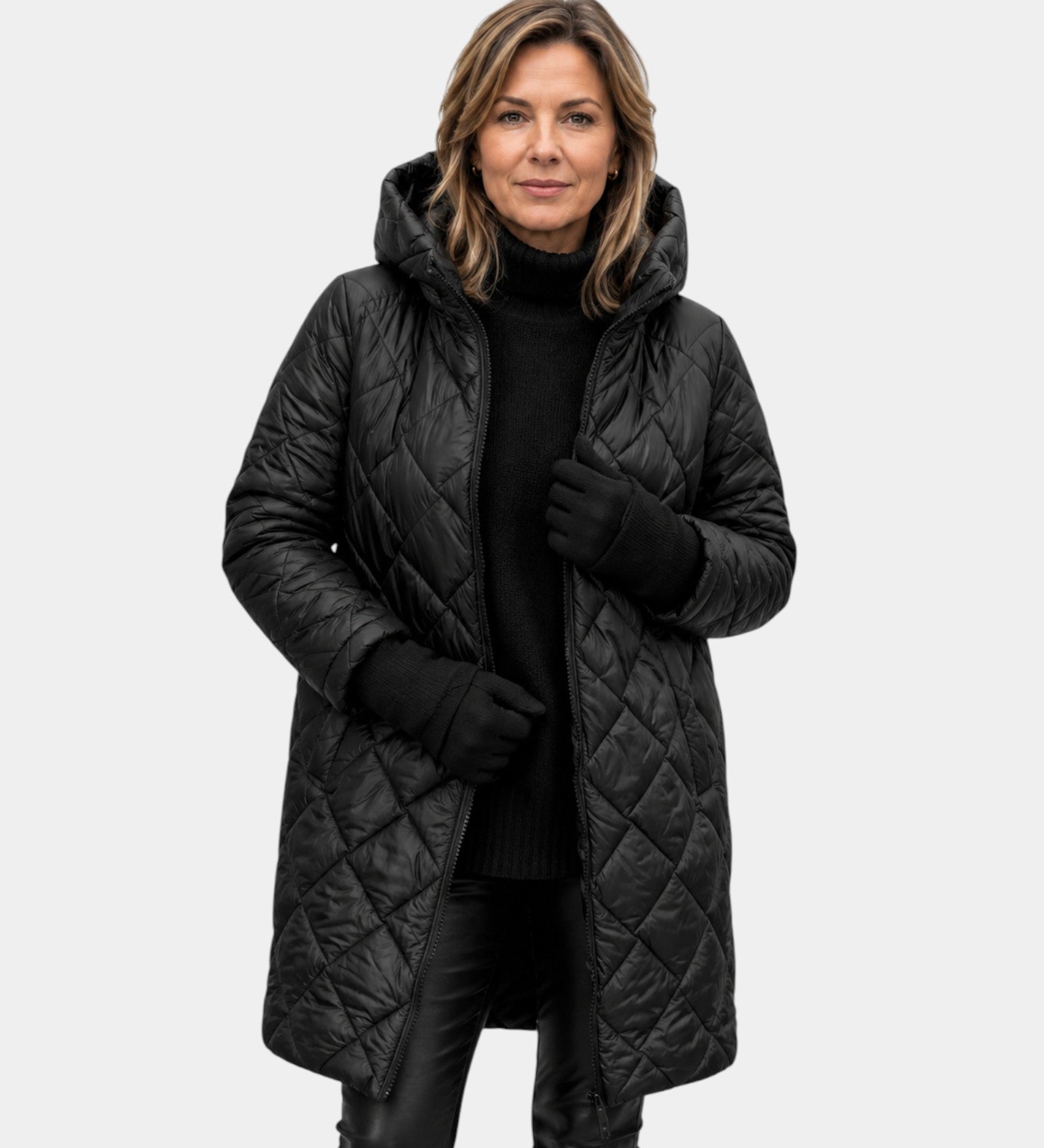 Naélys | Quilted Winter Coat with Hood