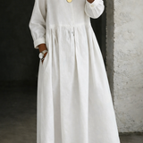 Kirsi - Denim Dress with Peter Pan Collar