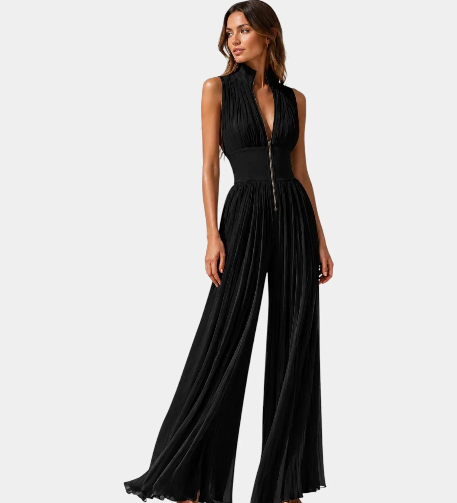 Mazarine | Elegant Jumpsuit with Zipper