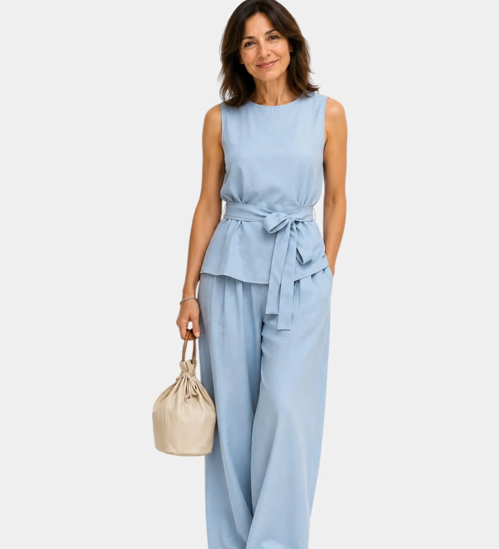 Iseultine | Ensemble deux pièces avec haut sans manches et pantalon