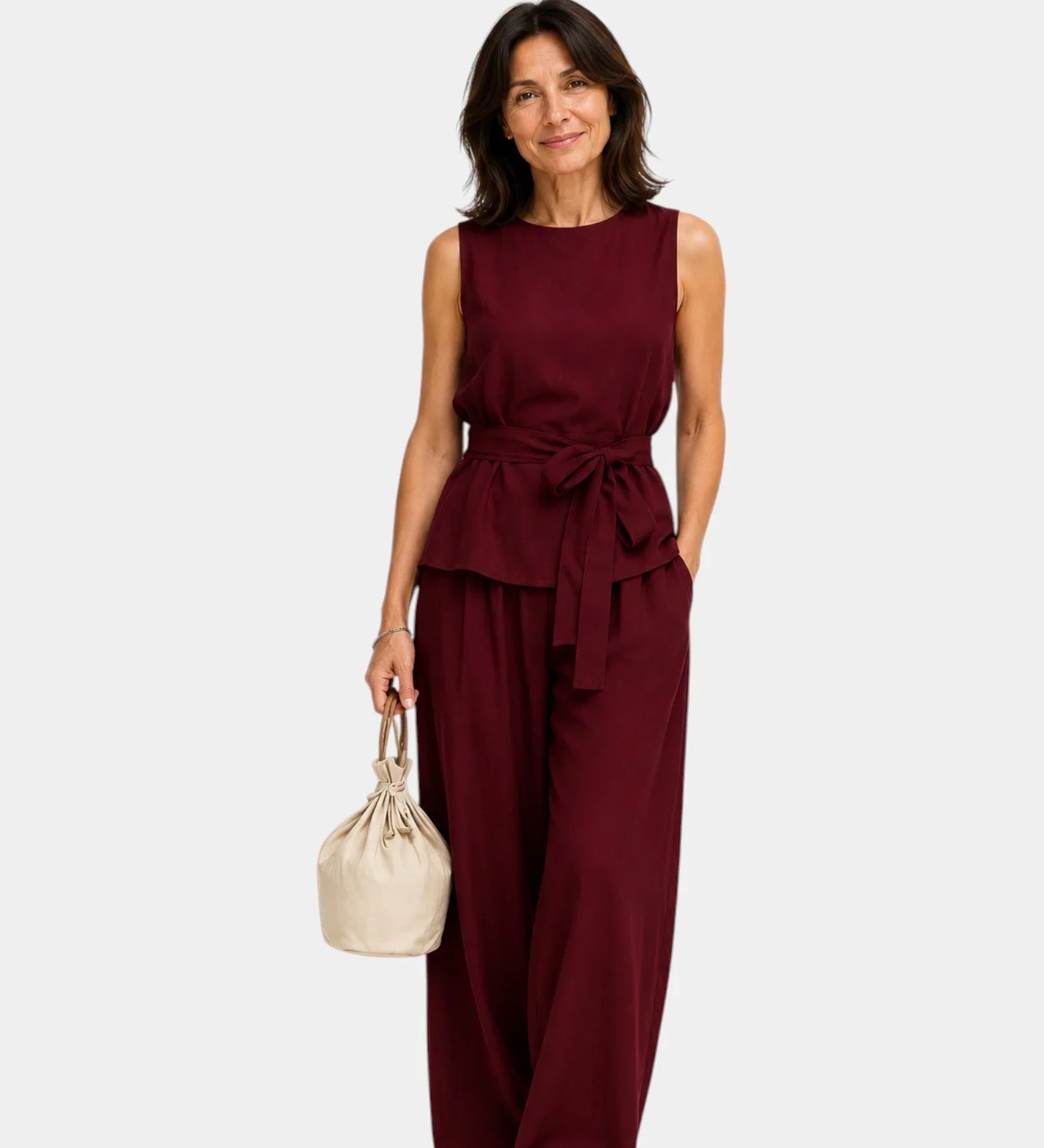 Iseultine | Ensemble deux pièces avec haut sans manches et pantalon