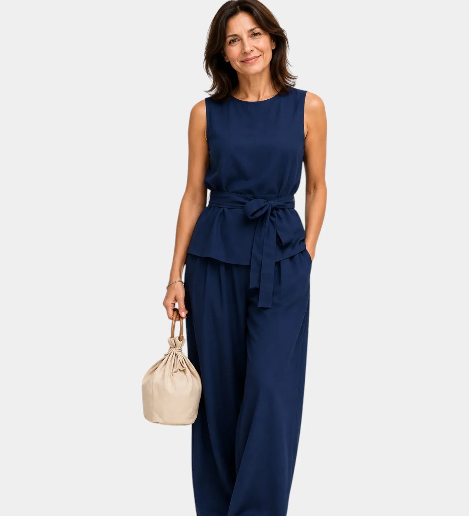 Iseultine | Ensemble deux pièces avec haut sans manches et pantalon