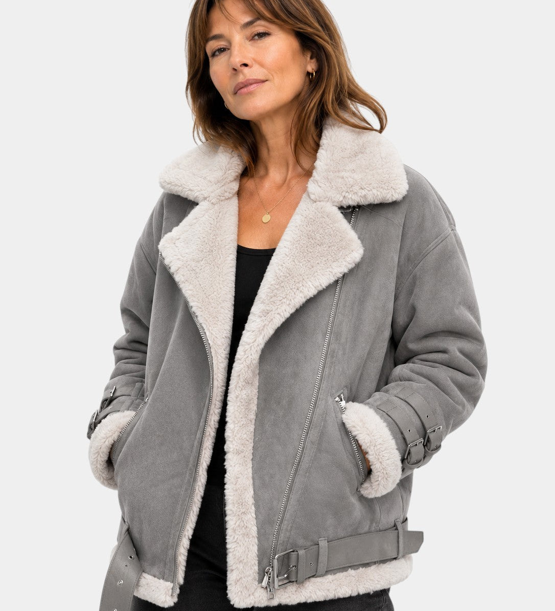 Estélya | Premium Shearling-Look Coat