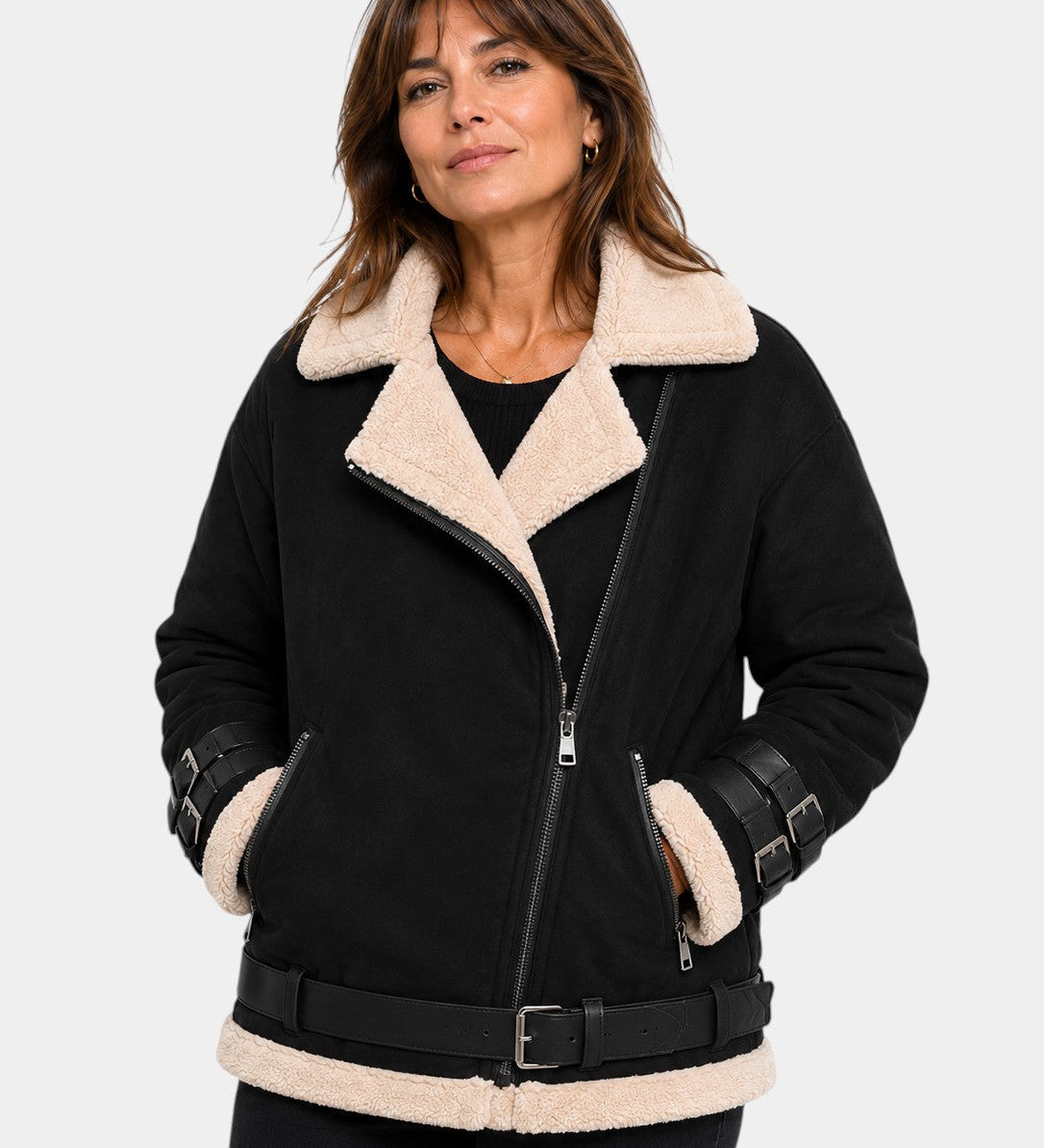 Estélya | Premium Shearling-Look Coat