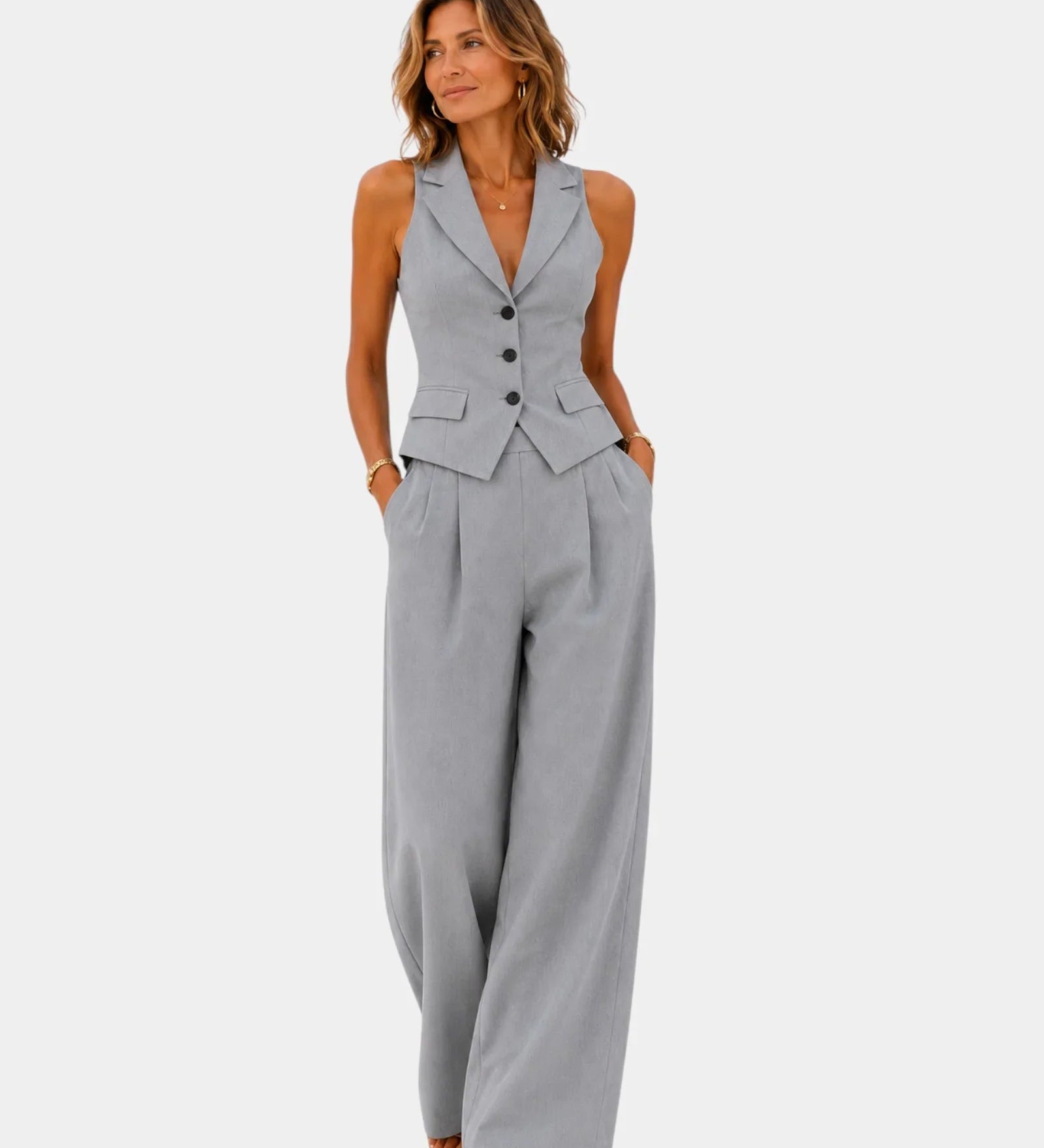 Clarine | Pants and Vest Set