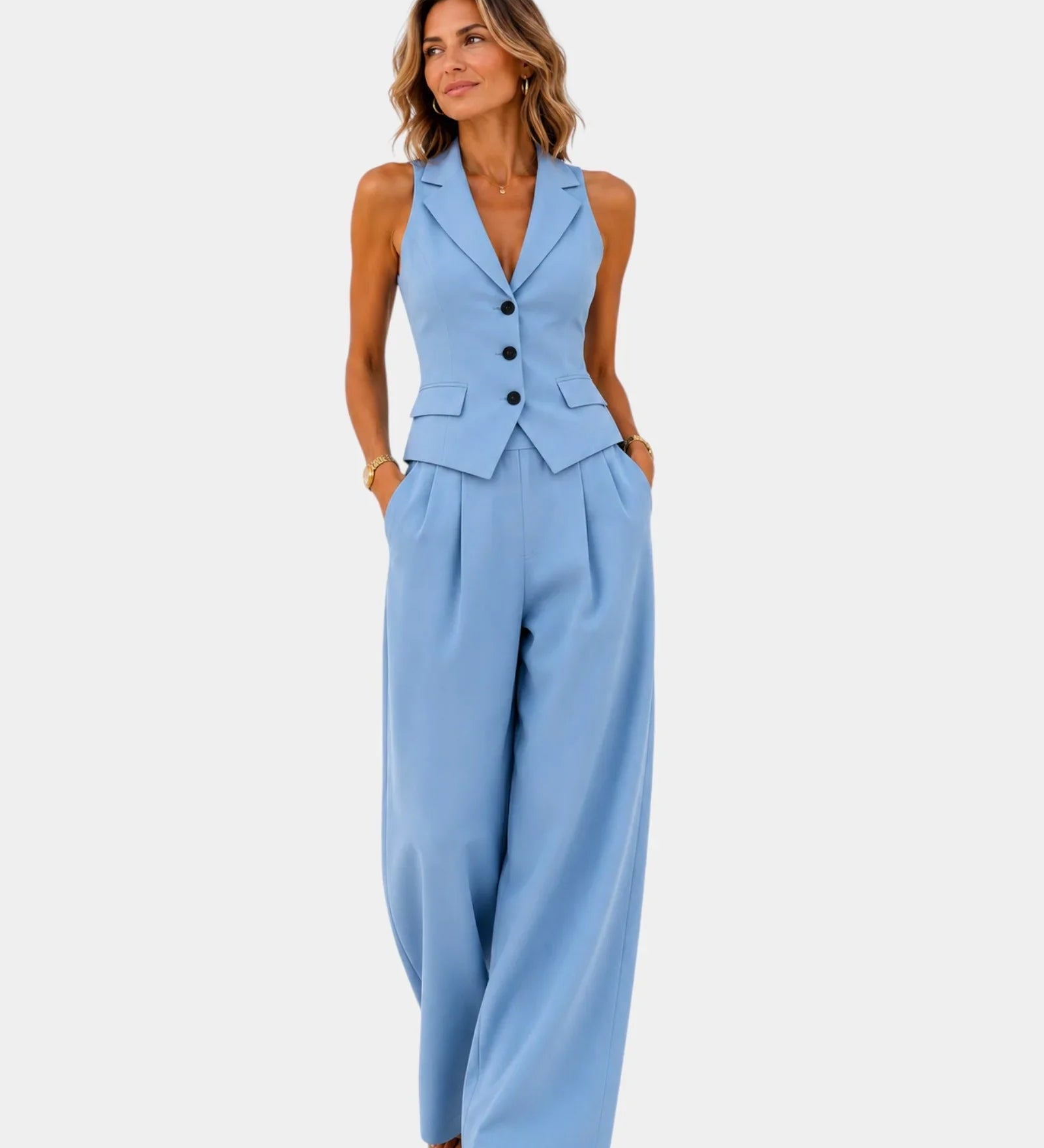 Clarine | Pants and Vest Set