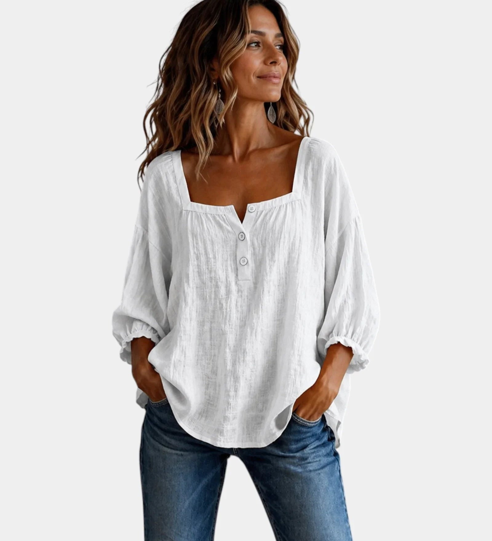 Mounia | Lightweight Long Sleeve Blouse