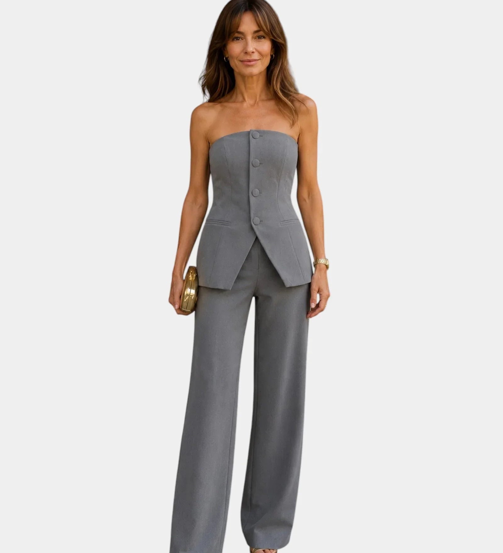 Eda | Set with top and wide-leg pants
