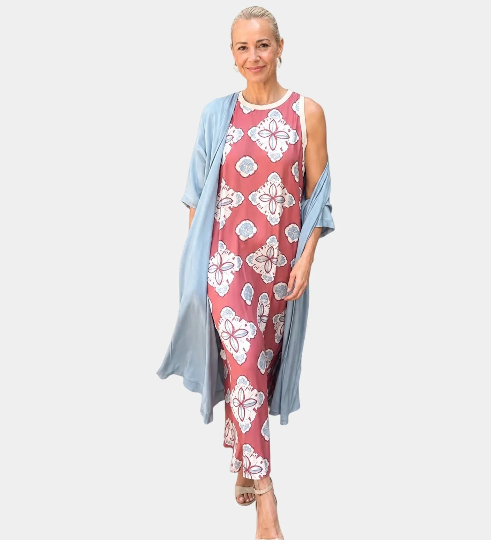 Lynette | Ensemble avec robe et gilet léger
