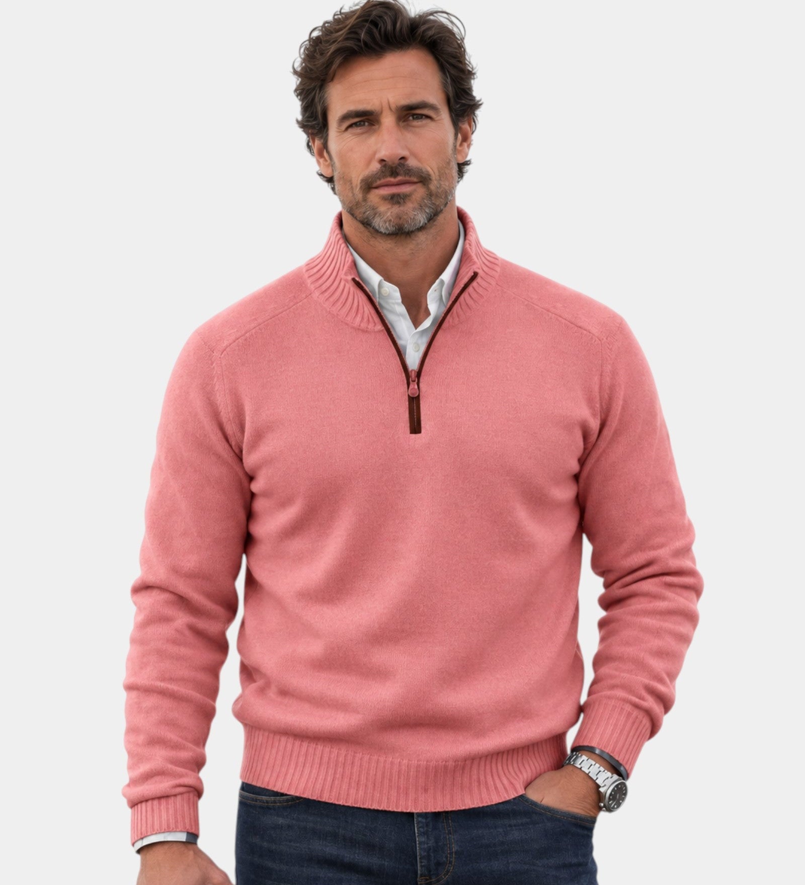 Malik | Elegant Zip Sweater