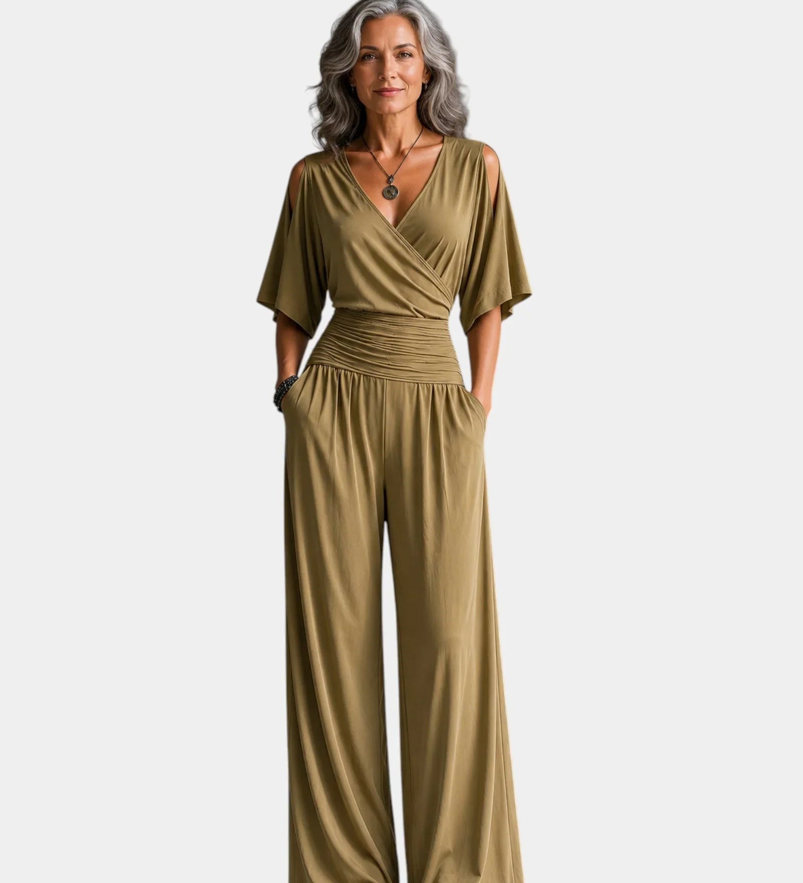 Reine | Elegant Off-Shoulder Jumpsuit