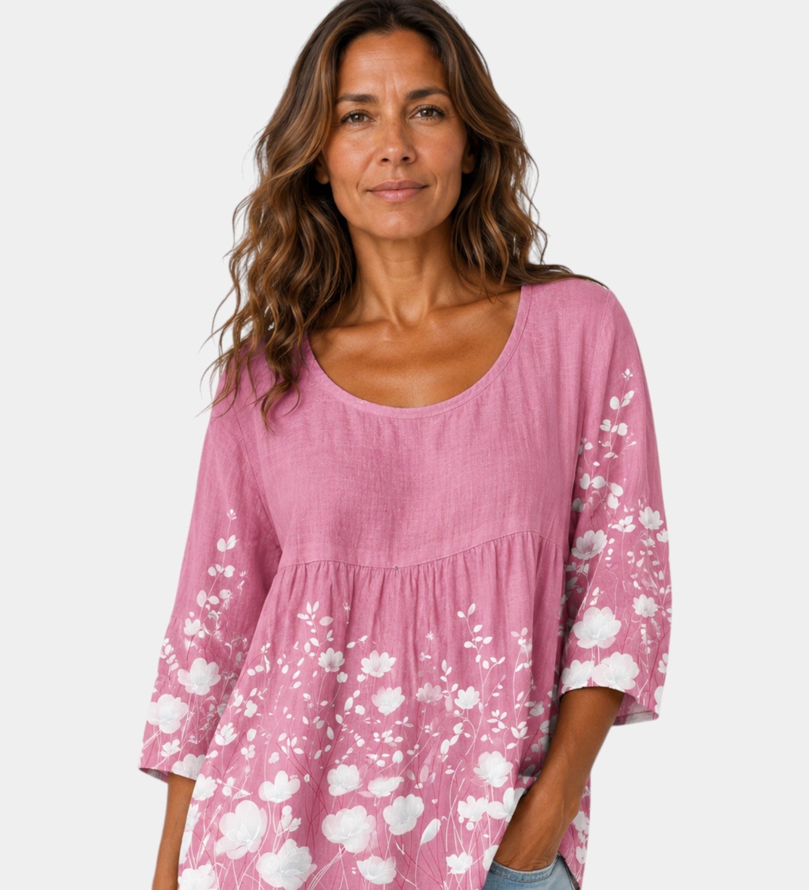 Laure | Embroidered Flower Blouse