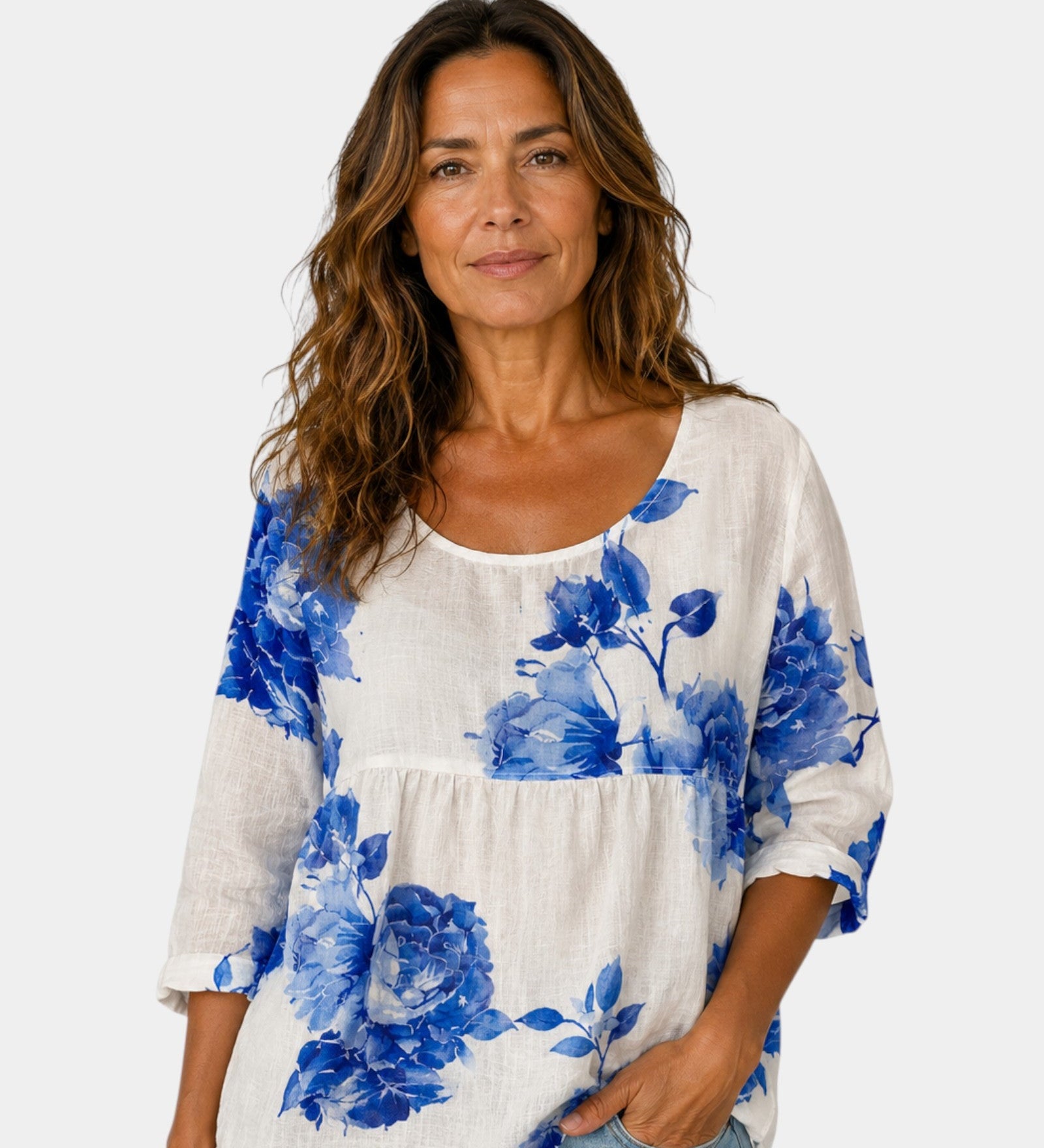 Laure | Embroidered Flower Blouse