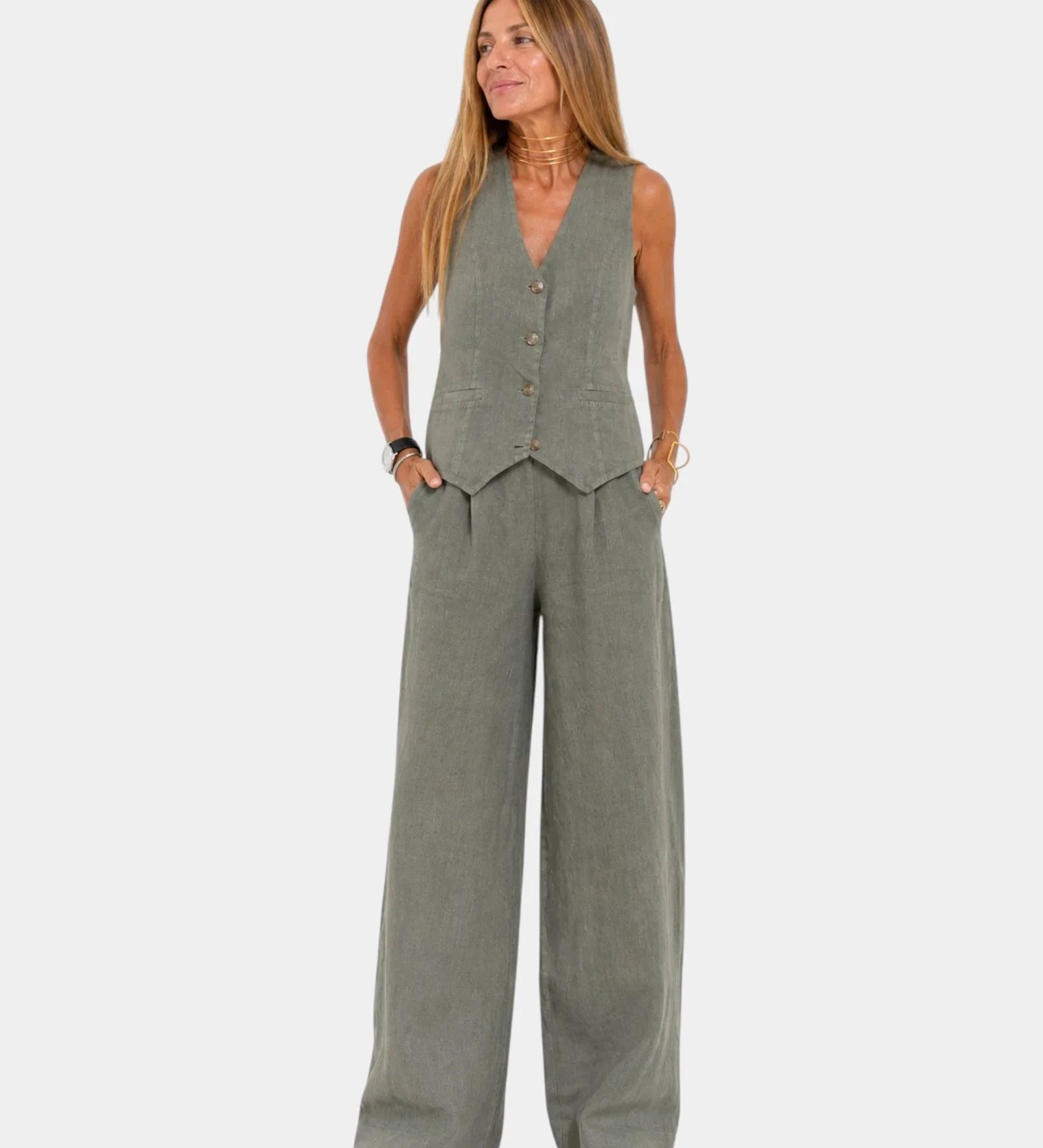 Assia | Vest and Pants Set
