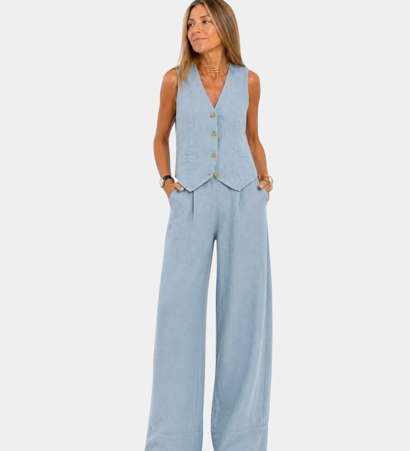 Assia | Vest and Pants Set