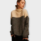 Marta - Thick turtleneck with a high defensive collar