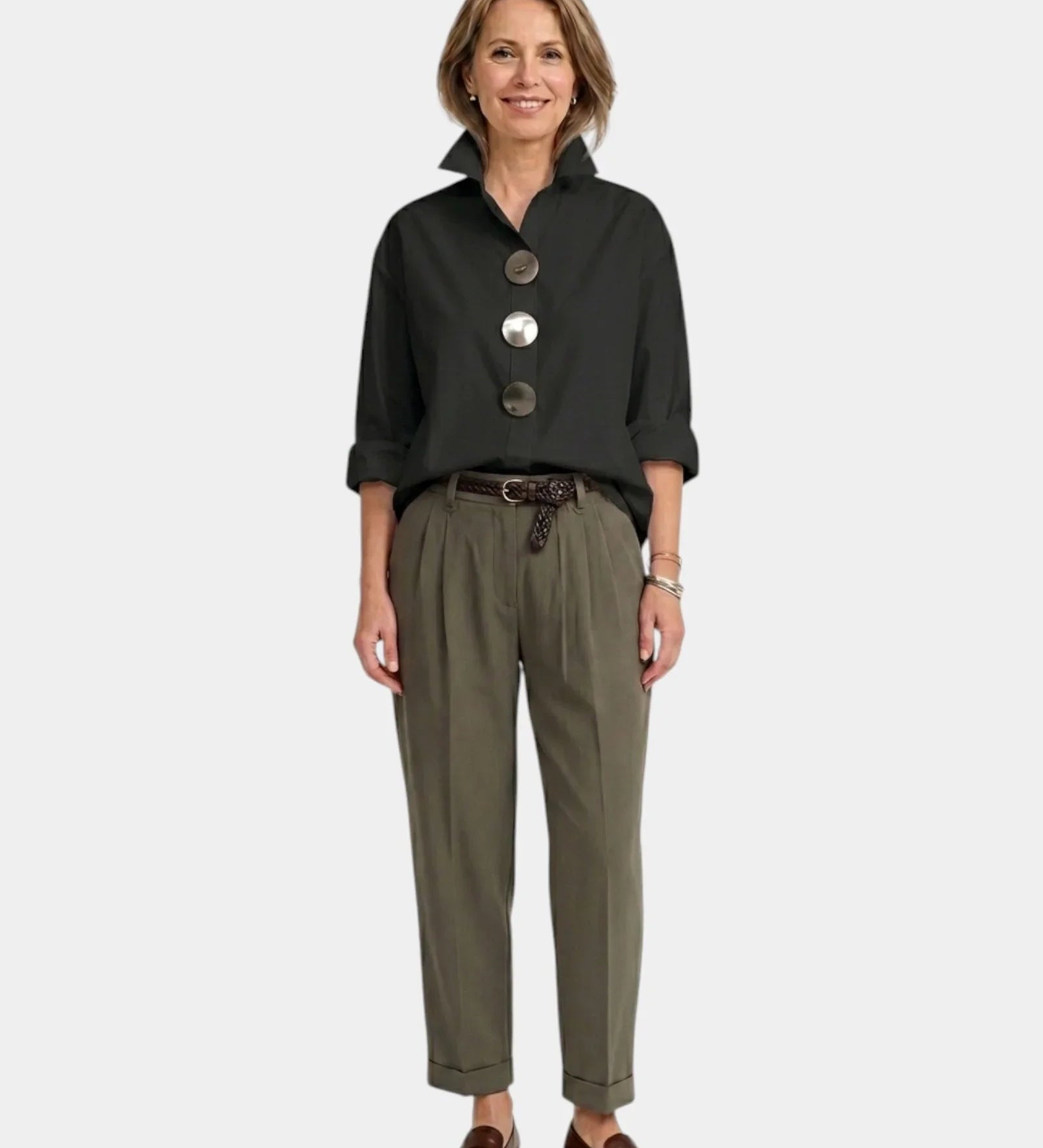 Pearl | High Collar Shirt