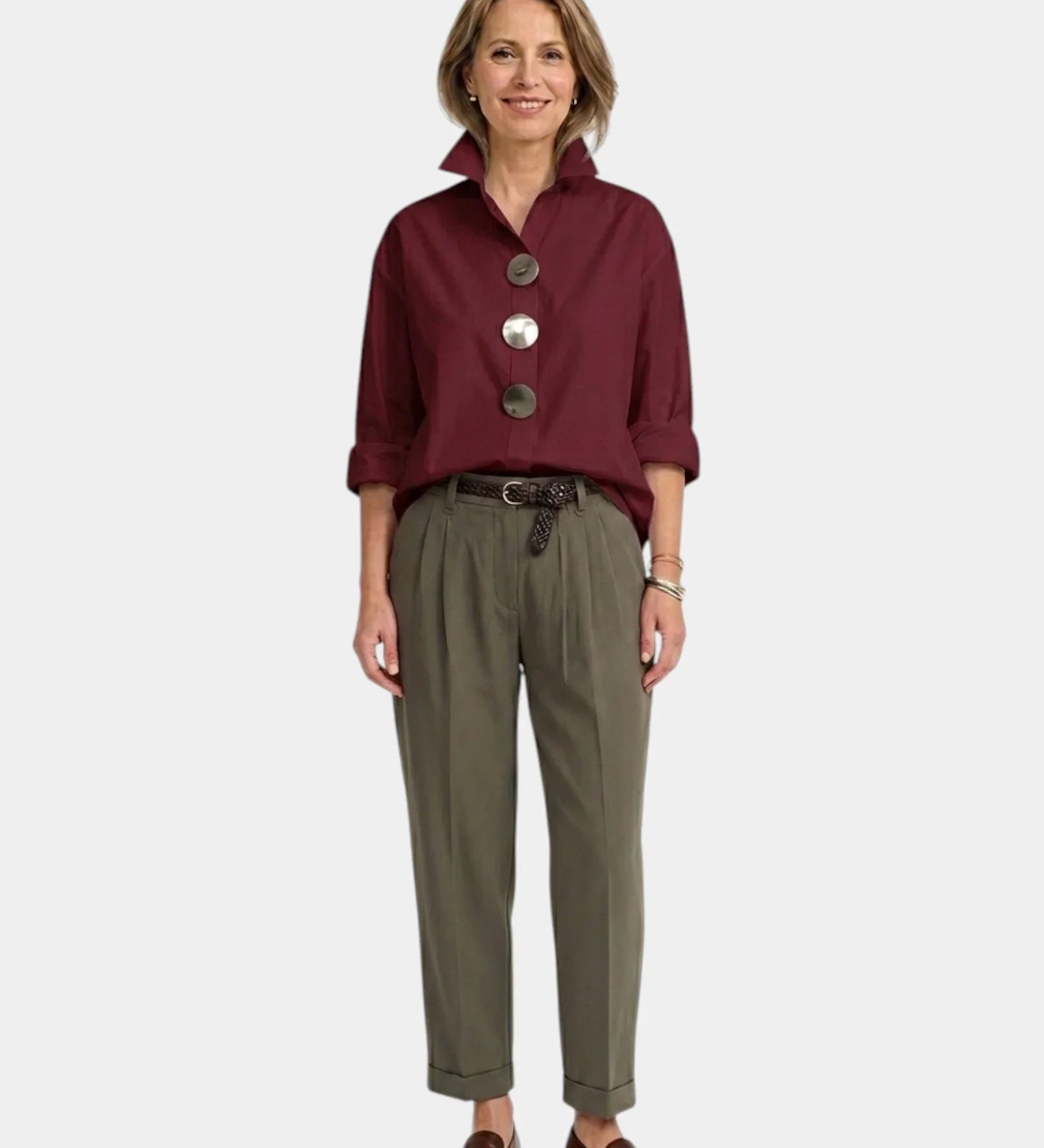 Pearl | High Collar Shirt