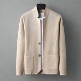 Nandor – Knit Jacket with Front Pocket