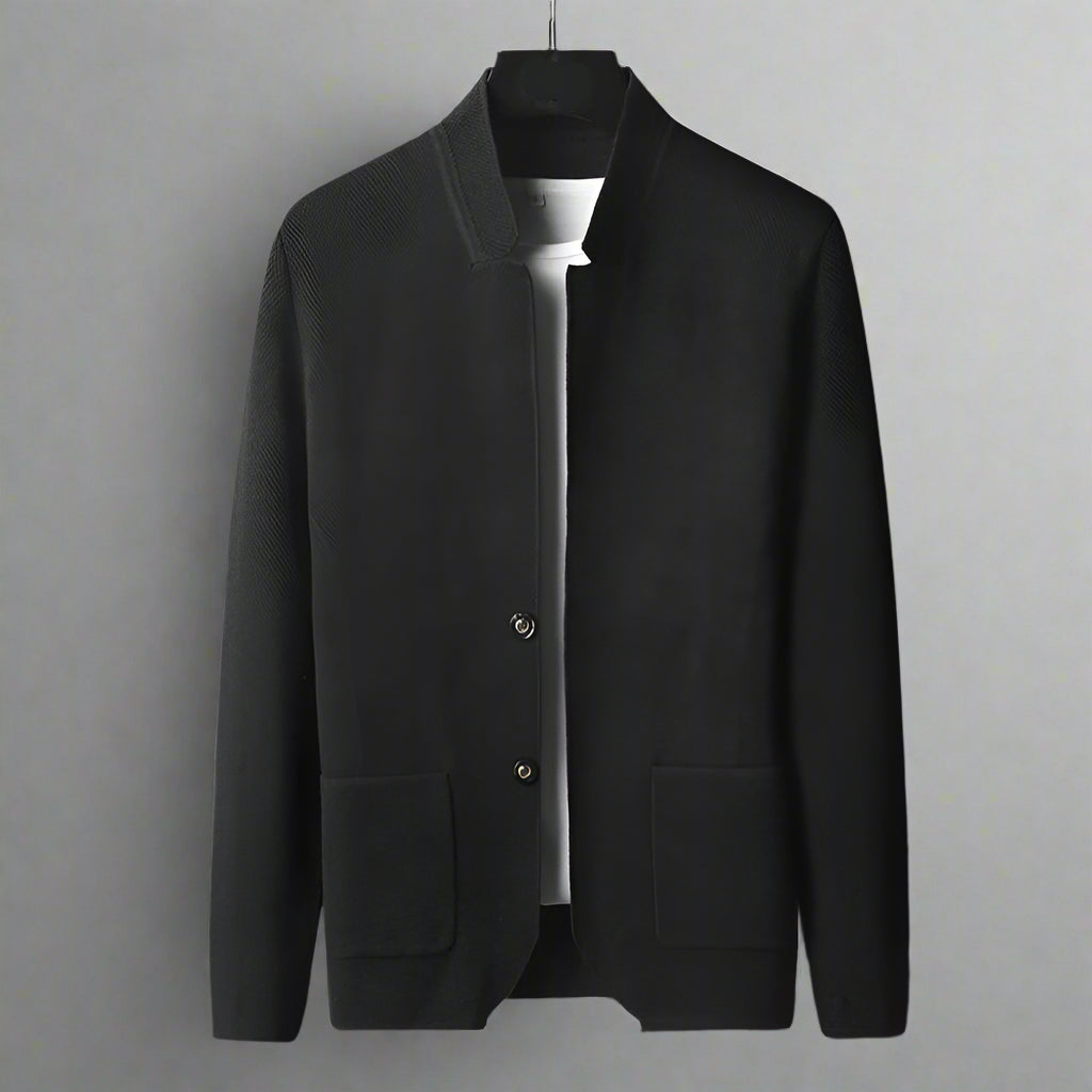 Nandor – Knit Jacket with Front Pocket