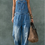 Mari - Denim Overall with Stretch Waistband