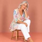 Everlee | Long Blouse with V-Neck
