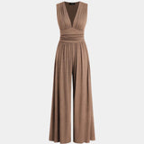 Sultana | Chic Sleeveless Wide-Leg Jumpsuit