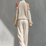 Saara - Modern Knit and Linen Set