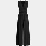 Sultana | Chic Sleeveless Wide-Leg Jumpsuit