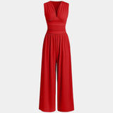 Sultana | Chic Sleeveless Wide-Leg Jumpsuit