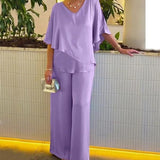 Martha - Comfortable Set with Wide Legs