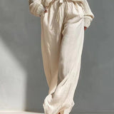 Saara - Modern Knit and Linen Set