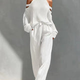 Saara - Modern Knit and Linen Set