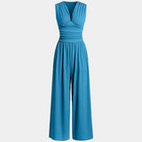 Sultana | Chic Sleeveless Wide-Leg Jumpsuit