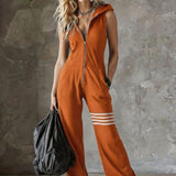 Emilia - Retro Sports Set with Hood and Stripes