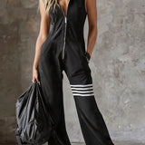Emilia - Retro Sports Set with Hood and Stripes