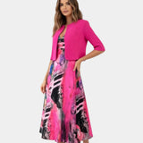 Stacy | Flowing Midi Dress with Matching Jacket