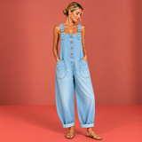 Mae™ | Vintage Denim-Look Overalls