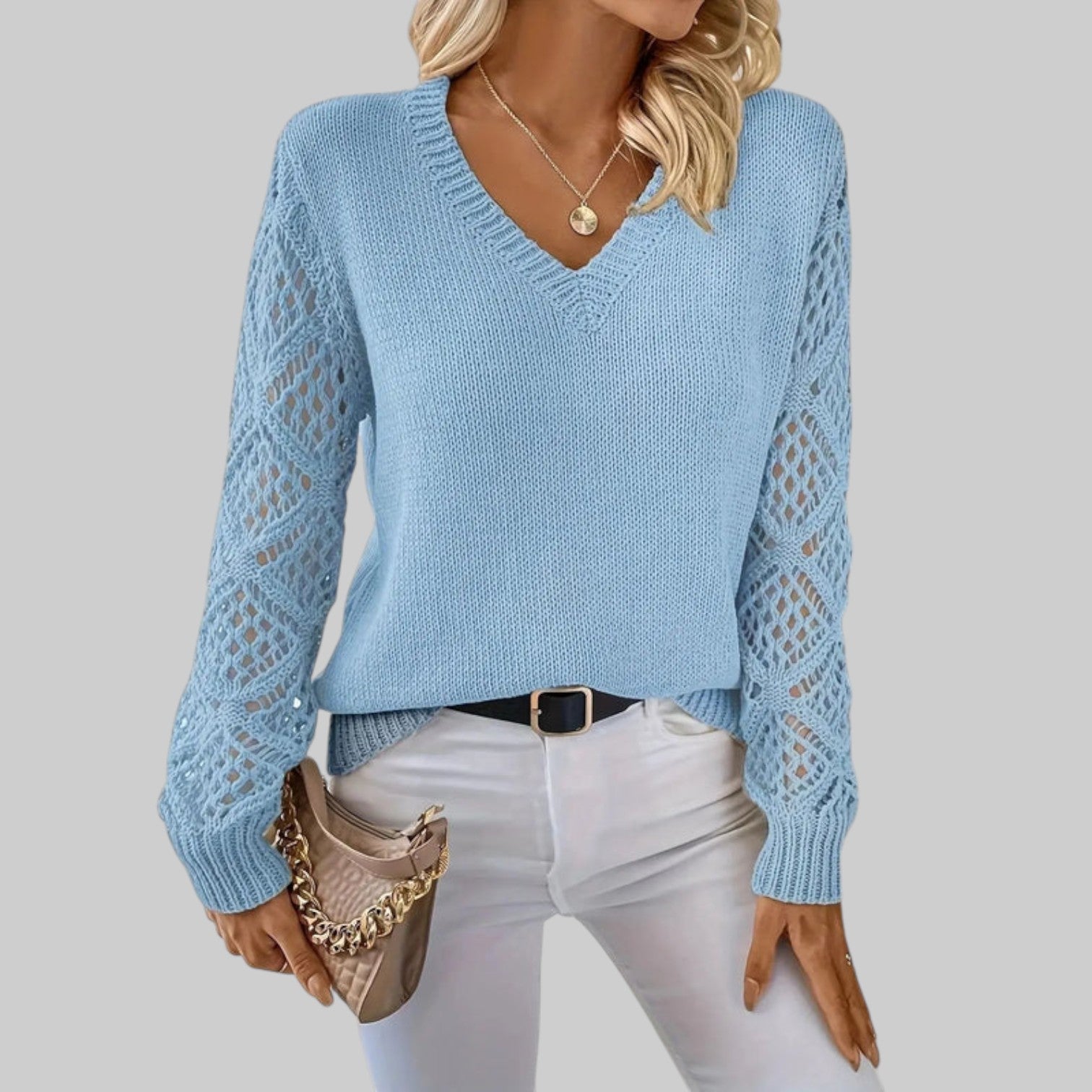 Le Clair | Casual Cotton V-Neck T-Shirt