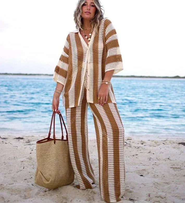 Zenaida™ | Crocheted Kimono and Pants