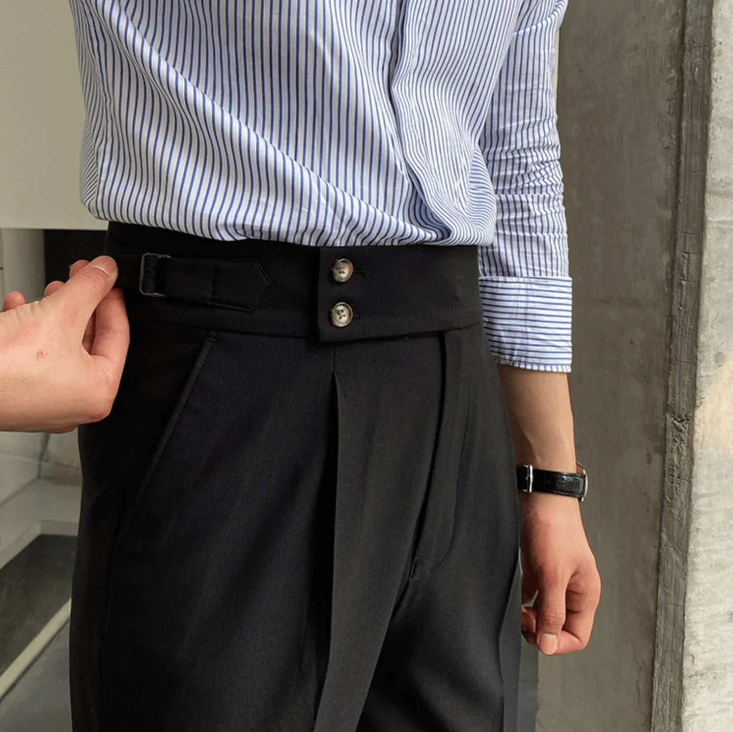 Edward | Elegant High-Waisted Pants