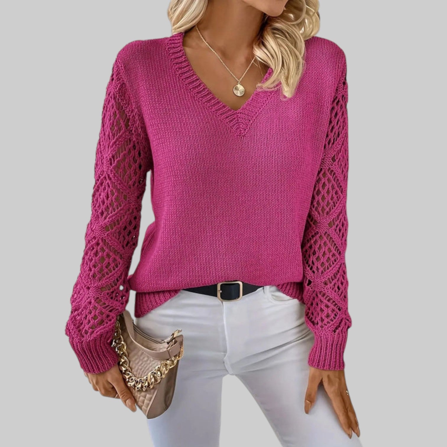 Le Clair | Casual Cotton V-Neck T-Shirt
