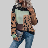 Le Clair - Vintage T-shirt with Leopard Print and Patchwork Filling