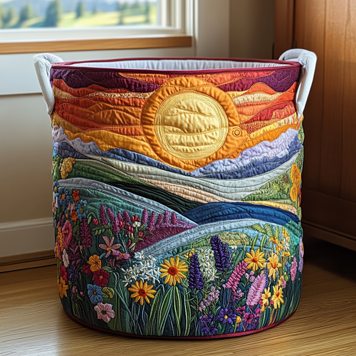 Spring Meadow Laundry Basket