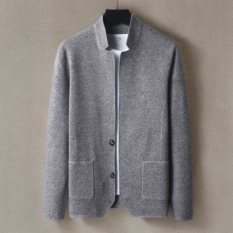 Nandor – Knit Jacket with Front Pocket