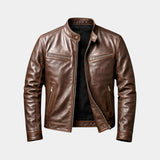 Bastien | Vintage Leather Effect Jacket