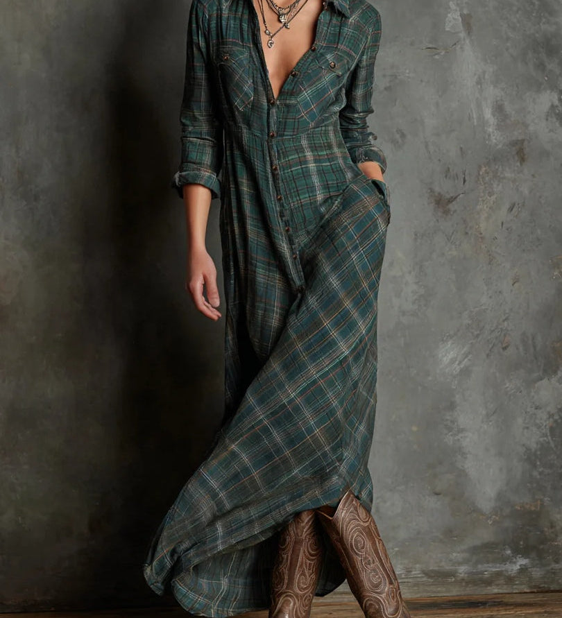 Liisa - Long Shirt Dress