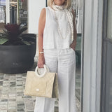 Trinidad™ | White Combination Top and Wide Pants