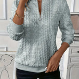 Amy | Zippered Knit Sweater