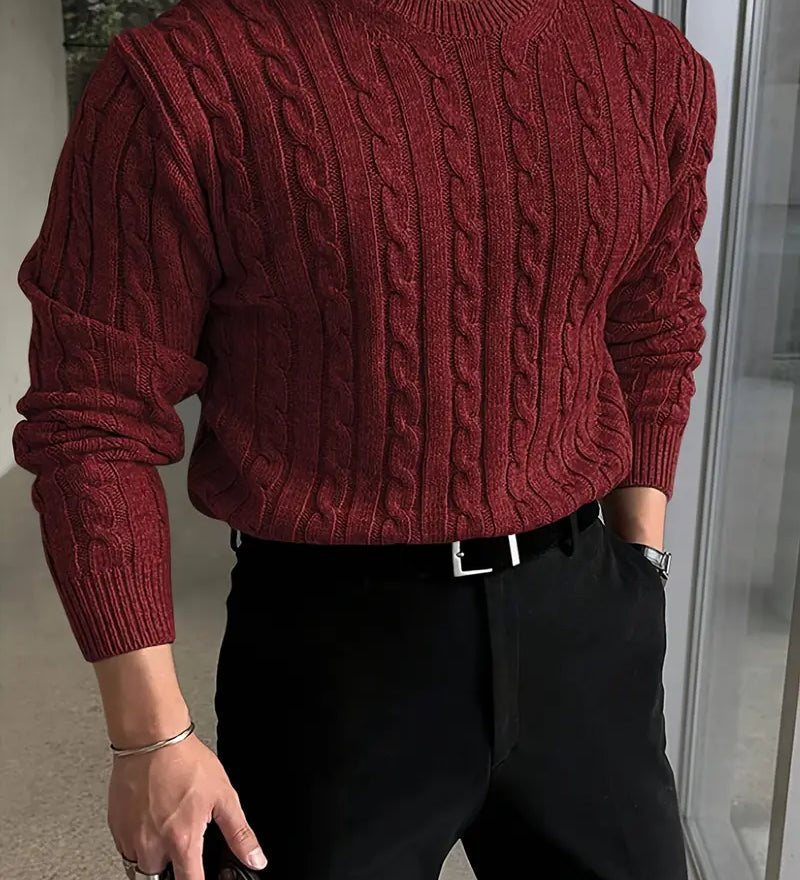 Mergim – Knit Sweater with Long Sleeves for Rent